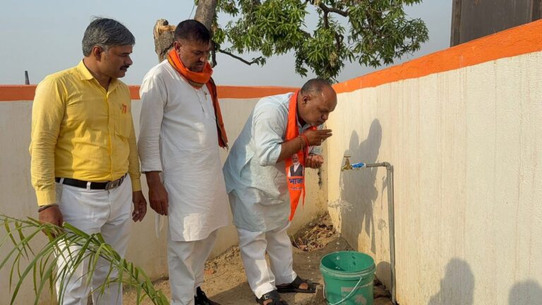 एमएलसी एवं भाजपा जिला अध्यक्ष ने दो पेयजल योजनाओं का किया उद्घाटन