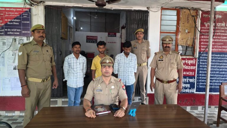 थाना म्योरपुर पुलिस द्वारा मिशन शक्ति 5.0 अभियान के तहत एण्टी रोमियो टीम की प्रभावी कार्यवाही — तीन शोहदे गिरफ्तार-