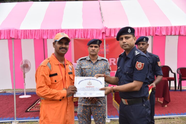 NDRF अंतर वाहिनीं प्रतियोगिता का भव्य समापन