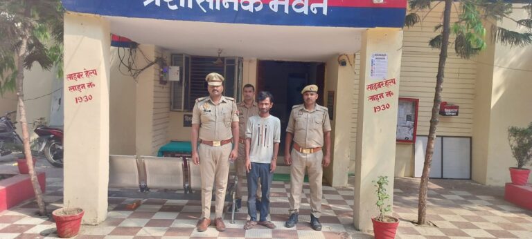 थाना बासंडीह रोड जनपद बलिया पुलिस द्वारा अपहरण से सम्बंधित 01 नफर वांछित अभियुक्त को किया गया गिरफ्तार, ।