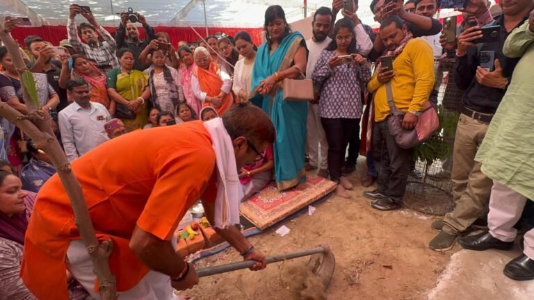 500 बेडेड मल्टी सुपर स्पेशियलिटी चिकित्सालय का हुआ भूमि पूजन