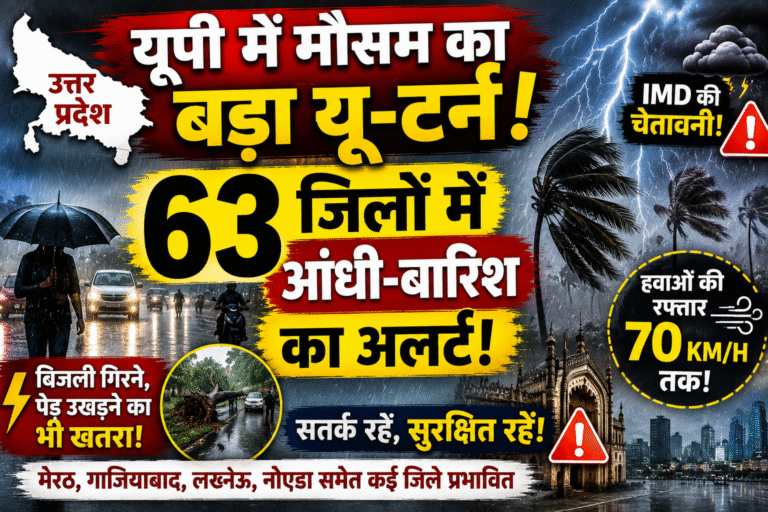 घर से निकलने से पहले ये खबर जरूर देखें , IMD की बड़ी चेतावनी