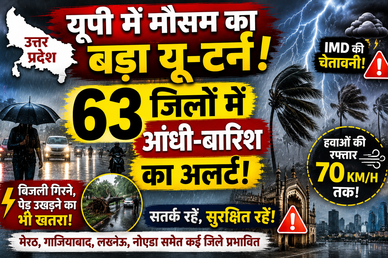 घर से निकलने से पहले ये खबर जरूर देखें , IMD की बड़ी चेतावनी