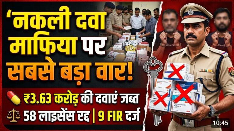 योगी सरकार का सबसे बड़ा एक्शन , नकली दवा माफिया का बड़ा नेटवर्क बेनकाब