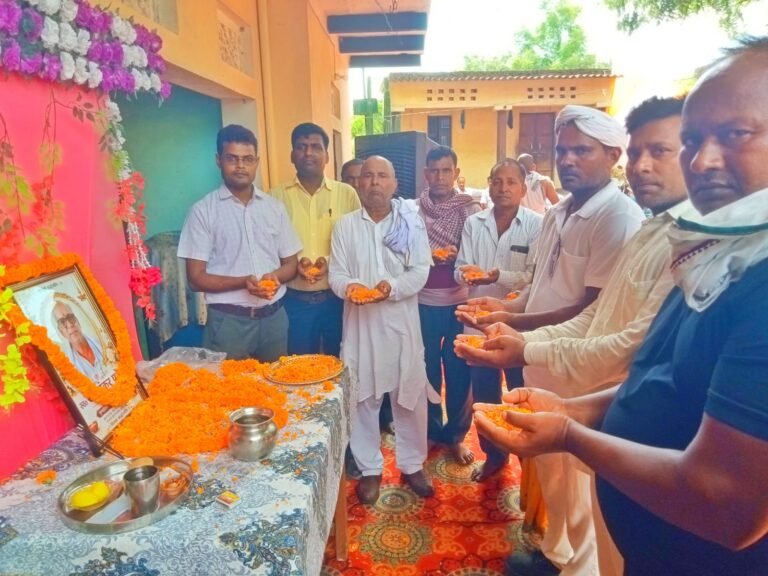 समाजसेवी रमाशंकर पटेल के निधन पर शोकसभा व श्रद्धांजलि समारोह का आयोजन